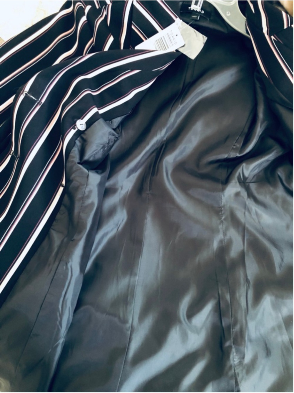 NWT Torrid Size 0 (L-12) A Line Trench Coat Tailored Jacket Collegiate Office - Picture 5 of 12